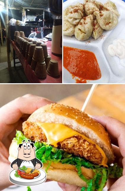 This is the picture depicting food and exterior at Burger Point