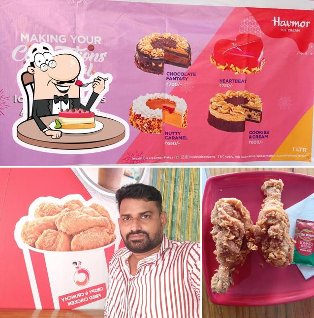 CRISPY & CRUNCHY fried chicken serves a range of desserts