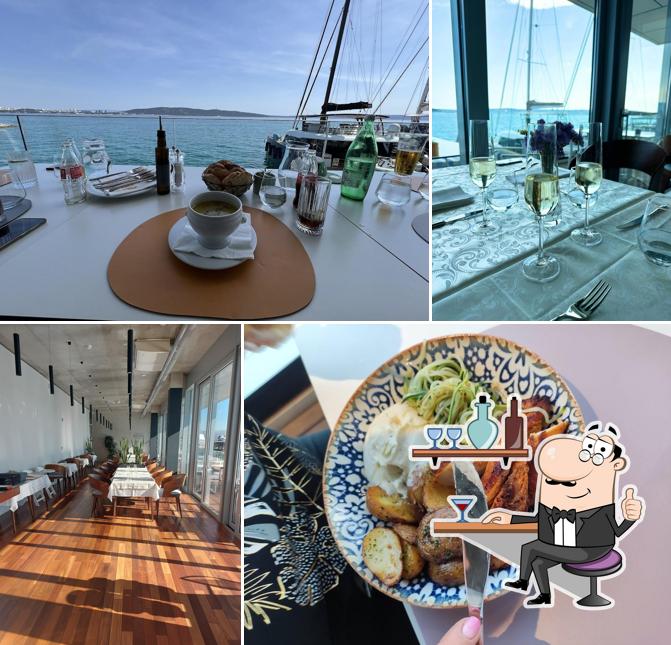 Gli interni di Restoran Spinnaker Marina Kaštela