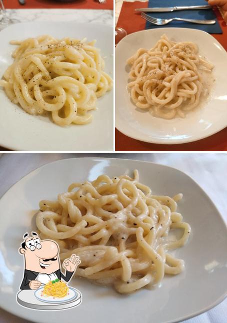 Spaghetti alla carbonara al Trattoria Mazzoni