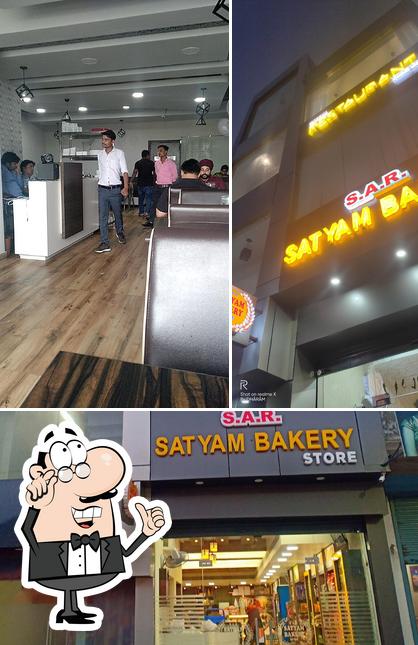 The interior of Satyam Bakery store