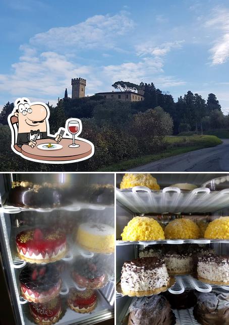 Guarda la foto che raffigura la cibo e esterno di Bar Alimentari Tabacchi La Collina