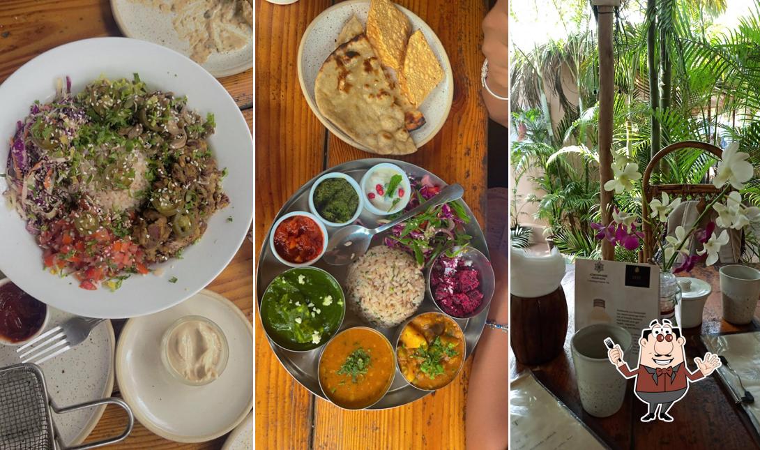 Food at Lily Moon Cafe