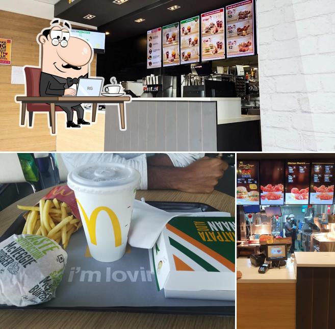 The interior of McDonald's