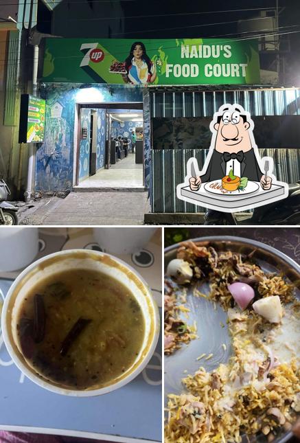 Naidu's Food Court is distinguished by food and exterior