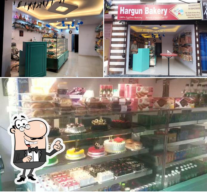 This is the photo displaying interior and food at Hargun Bakery