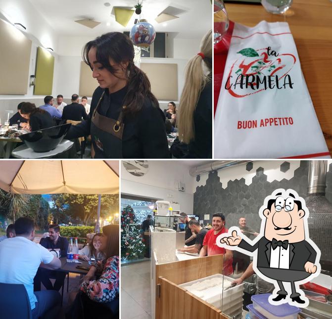 Dai un'occhiata agli interni di Pizzeria La Carmela