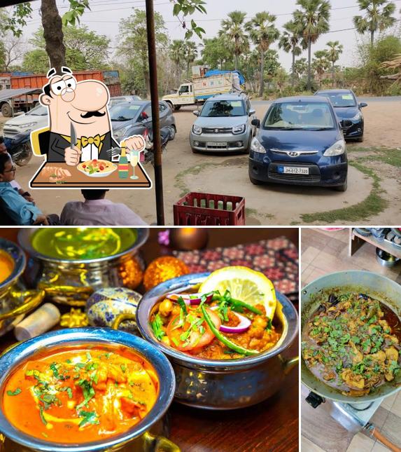 The photo of food and exterior at SHIV GANGA LINE HOTEL