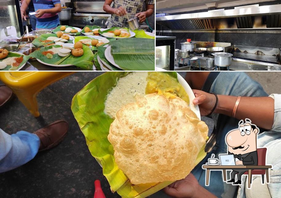 This is the photo displaying interior and food at Sree Purna Tiffin Center