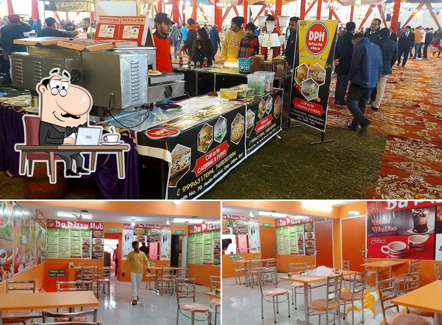 The interior of DA PIZZA HUB, JIND