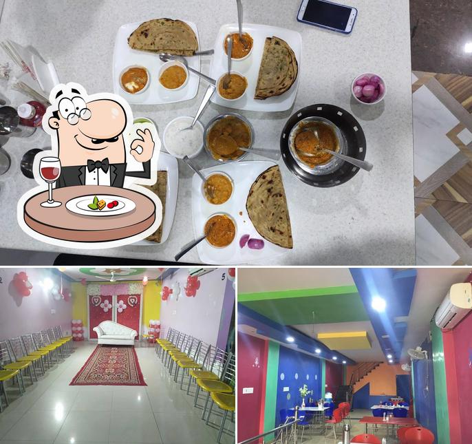 Take a look at the picture displaying food and interior at Blue Diamond Hotel And Restaurant