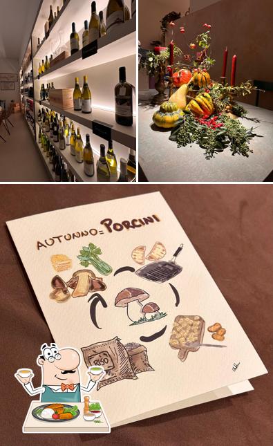 La cibo e vino del ristorante