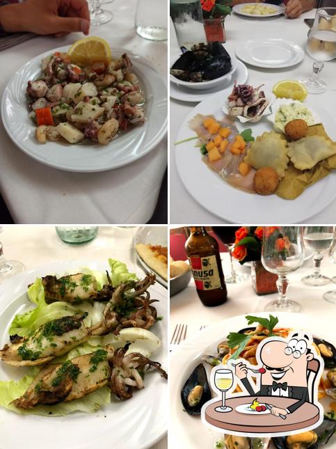 Platti al Trattoria Da Angelo