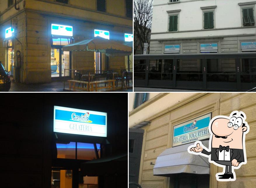 Gli interni di Caminia