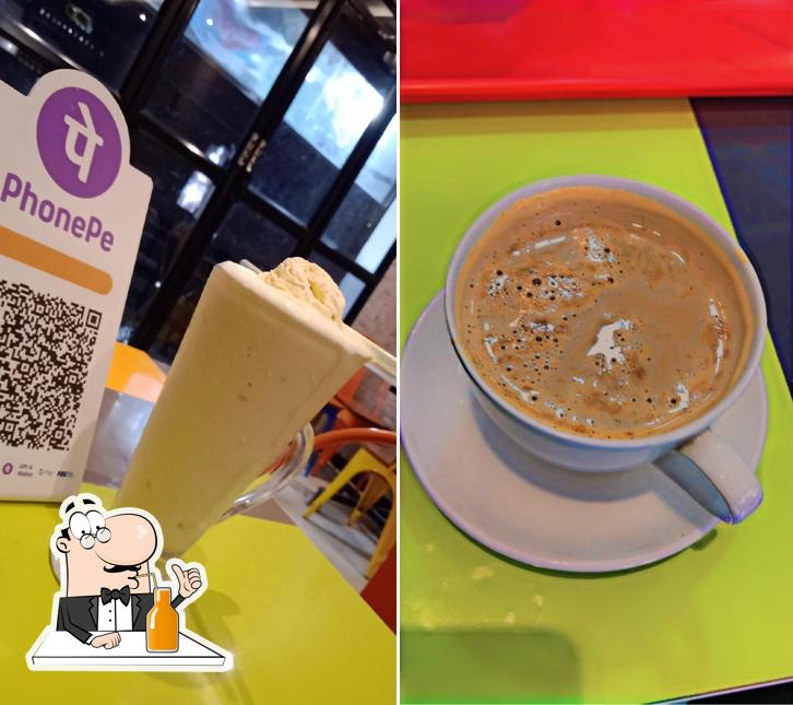 Enjoy a drink at Eat N Joy Cafeteria