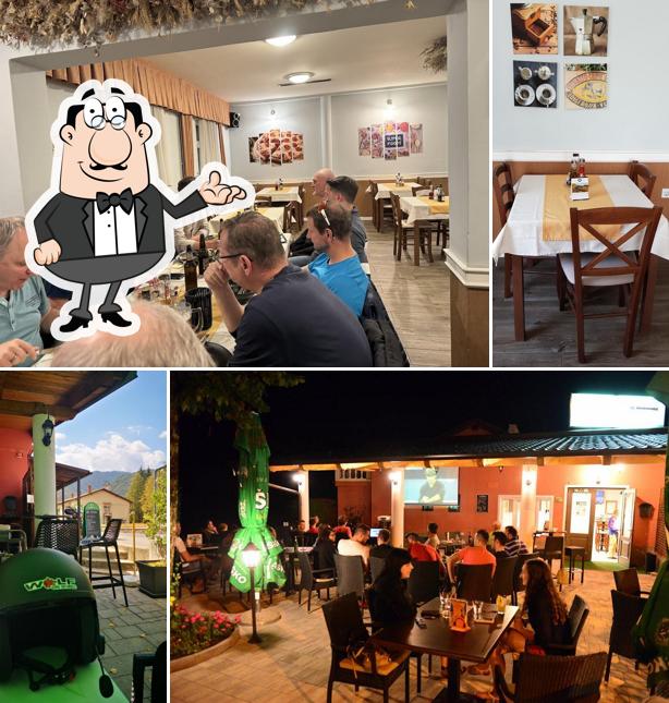 Gli interni di Kavarna in Gostilna Pri Noni