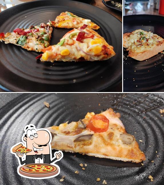 Try out pizza at Papa Louie's Pizza