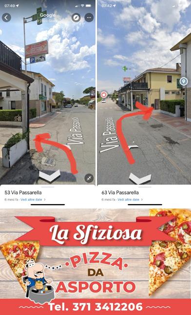 La immagine di cibo e esterno da La Sfiziosa