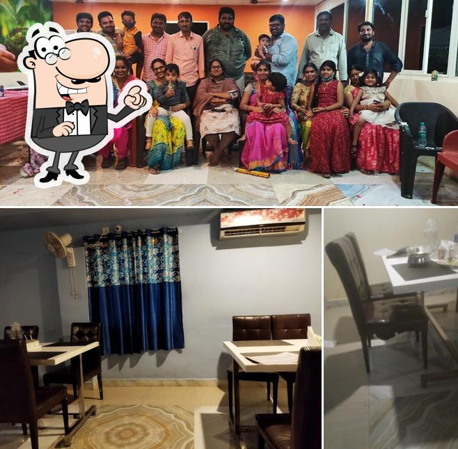 The interior of Madhura Family Restaurant