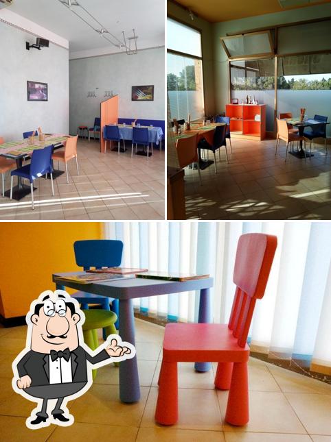 Gli interni di Pizza & Burger alle Lame