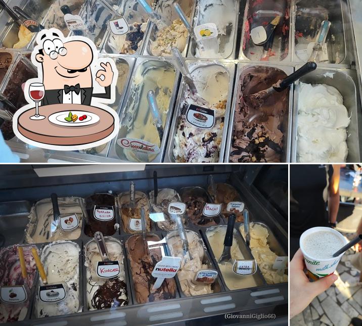 Platti al Gelateria Ferrara
