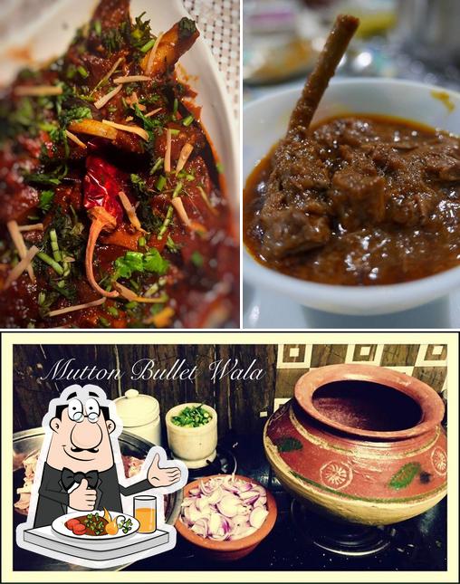 Food at Mutton Bullet Wala