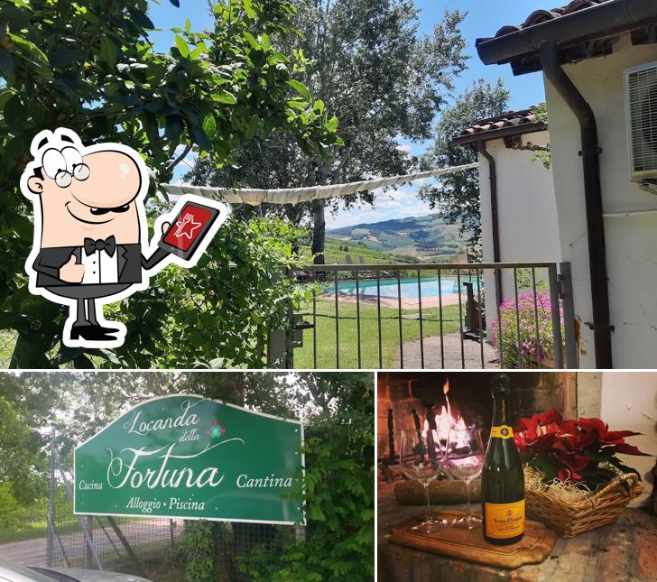Tra le varie cose da Agriturismo Locanda Della Fortuna si possono trovare la esterno e bevanda