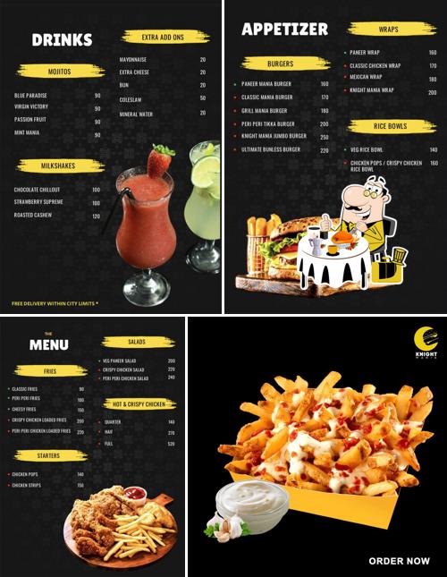 Food at Knight mania