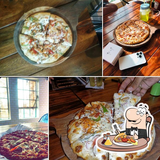 Order pizza at The peddler’s cafe