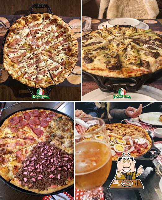 No Pizzaria Dona Luzia, você pode pedir pizza