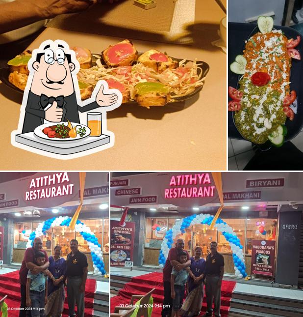 Food at Atithya restaurant
