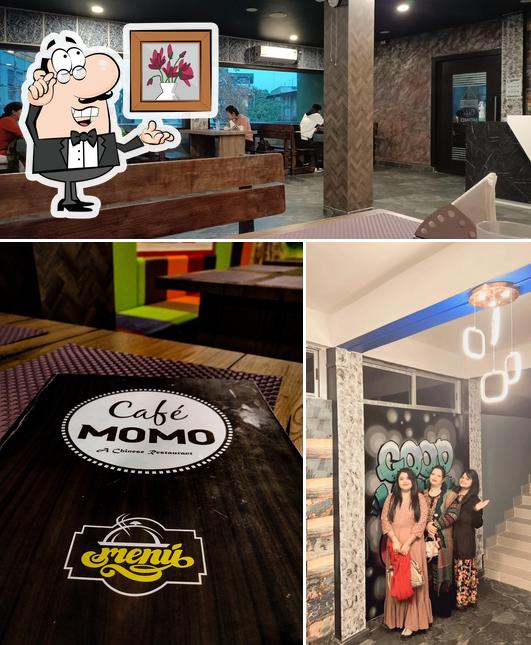 The interior of Cafe Momo Sivasagar