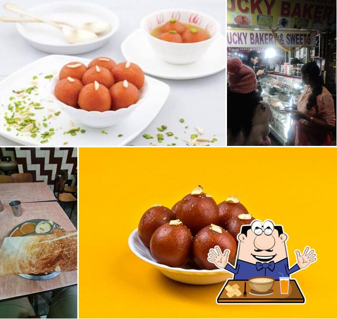 Food at LUCKY CAFE and bakery