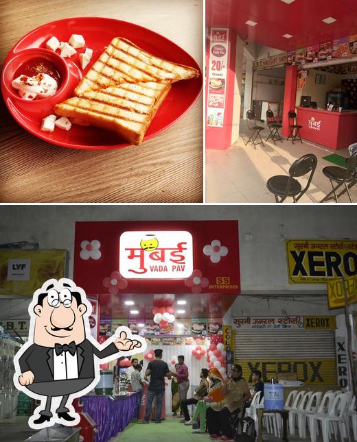 This is the image displaying interior and food at Sumo vada Pav