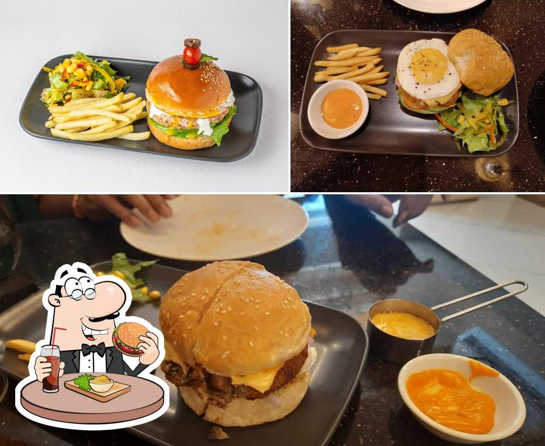 Get a burger at The Mystic Mayans Cafe Get a burger at The Mystic Mayans Cafe