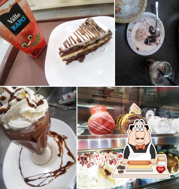 Café Mille oferece uma seleção de pratos doces
