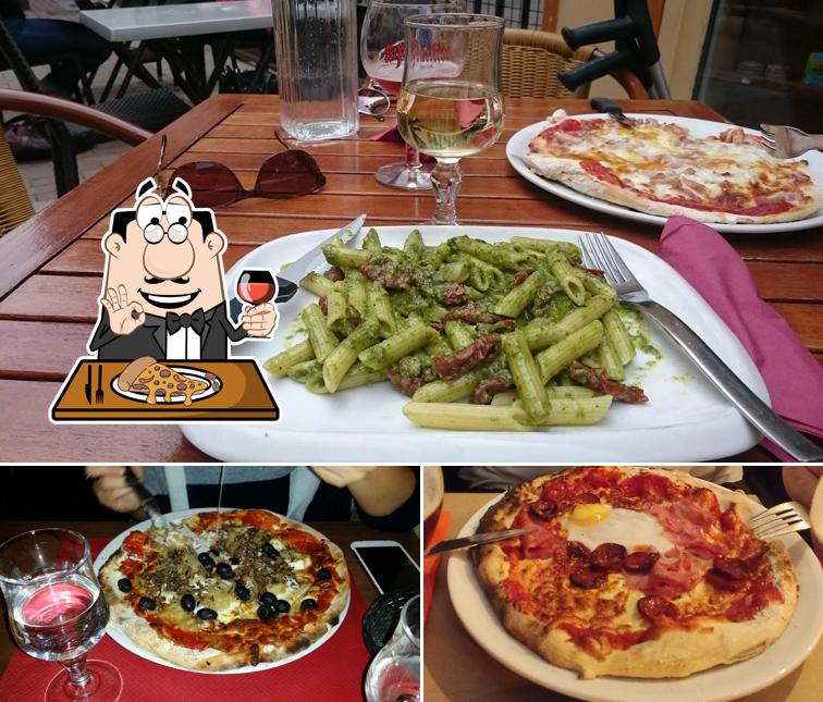 Prenez différents types de pizzas