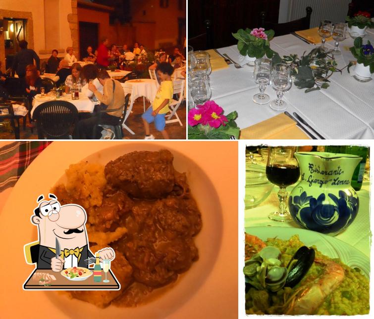 Guarda la foto che mostra la cibo e tavolo da pranzo di Bar Ristorante San Giorgio