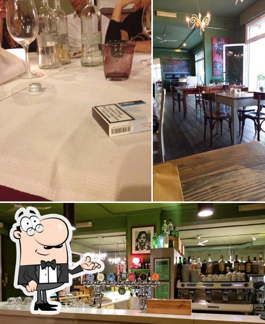 Gli interni di Osteria Barabba