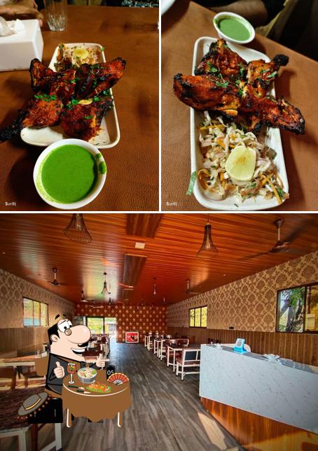 This is the photo showing food and interior at Hotel Shiv Mudra