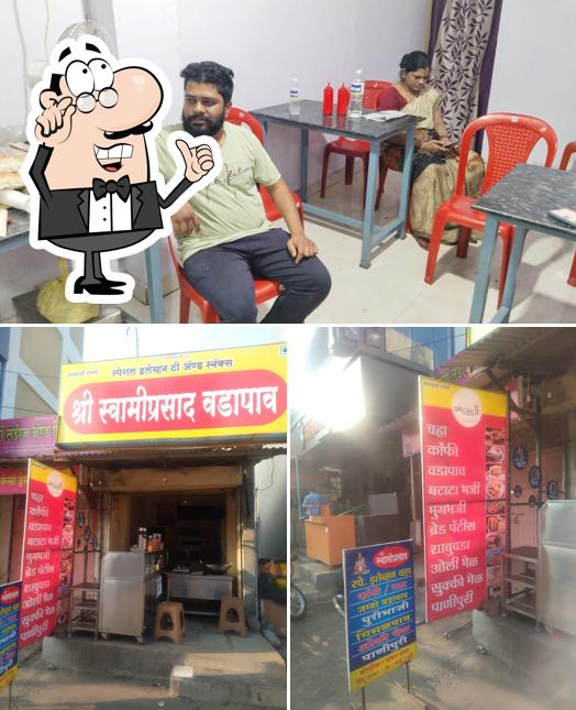 The interior of Special 11 Tea and Snacks center Shree Swamiprasad Vadapav