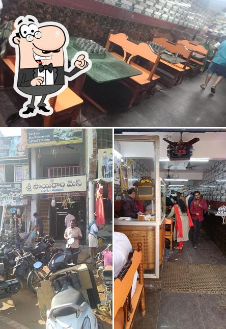 Check out the photo showing interior and exterior at Sri Sai Ram Mess