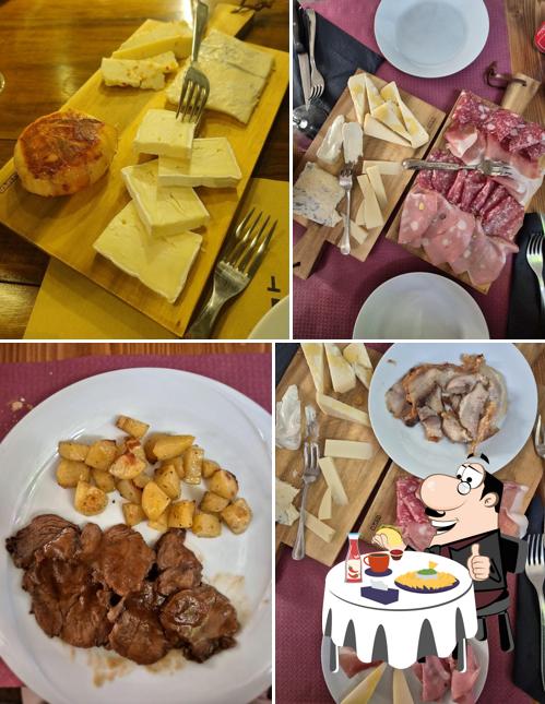 Piatto di formaggi al osteria dei Mat
