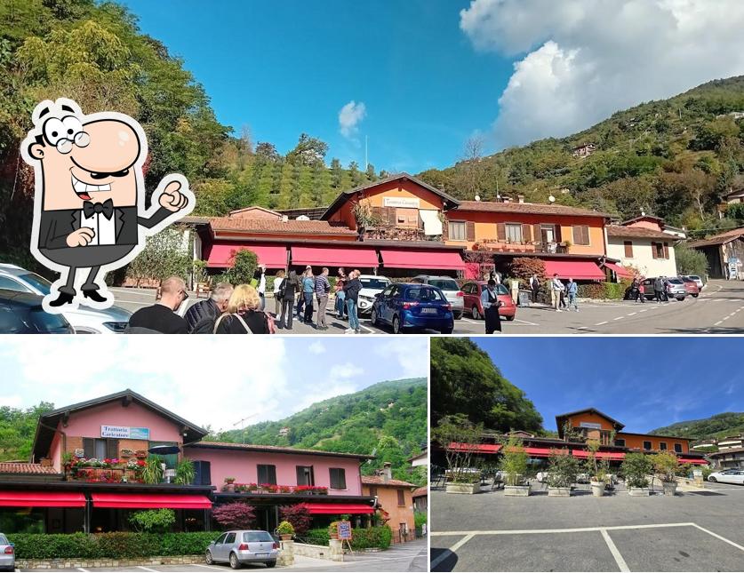 Puoi goderti l'aria fresca da seduto all'esterno di Trattoria al Caricatore