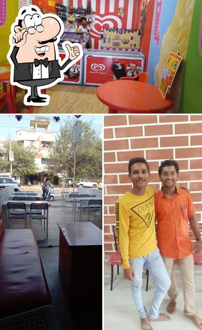 The interior of Amrut Cafe