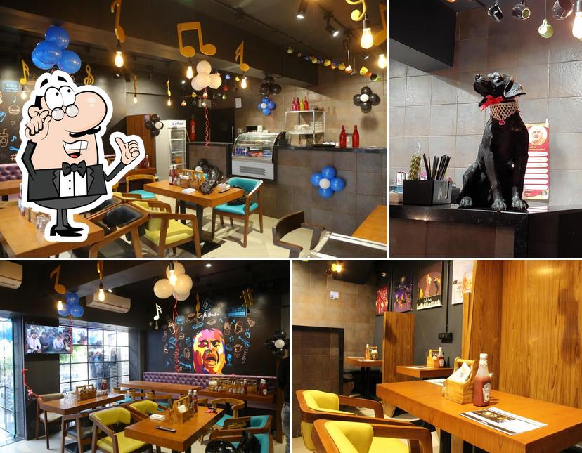 The interior of Cafe Beats - Restro Lounge, Katargam