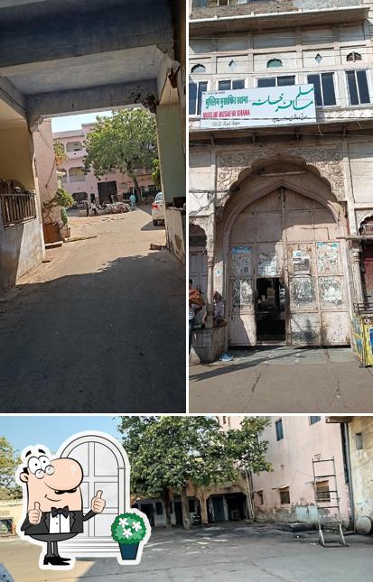 The exterior of Firdous Hotel and Restaurant