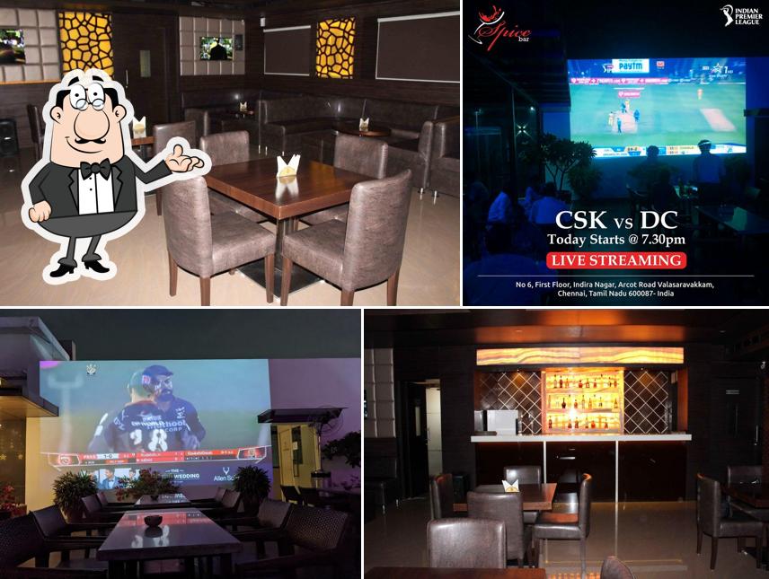 The interior of Spice Bar