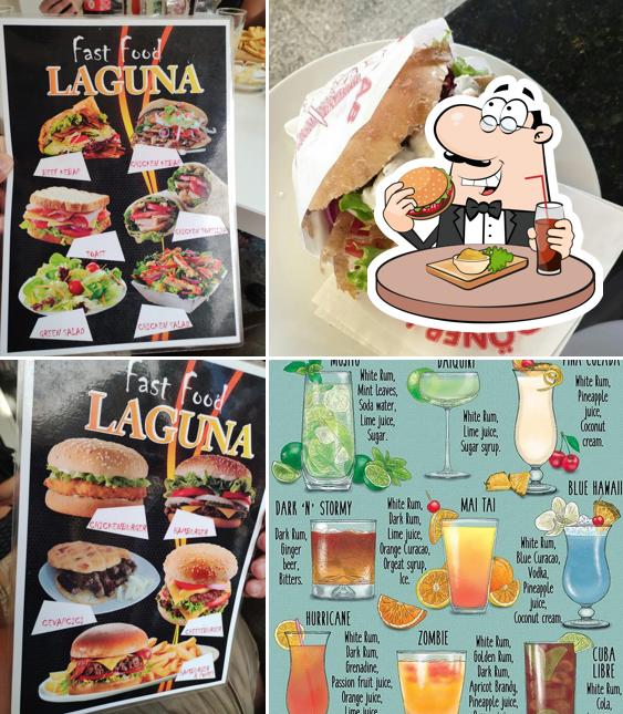 Prova un hamburger a Fast food Laguna