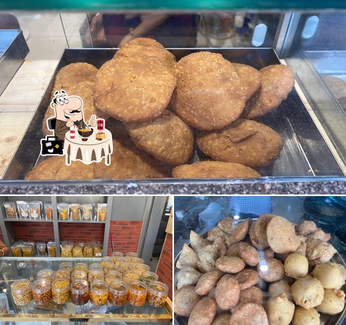Take a look at the image showing food and interior at Kota Kachori Gotri (Factory Outlet)
